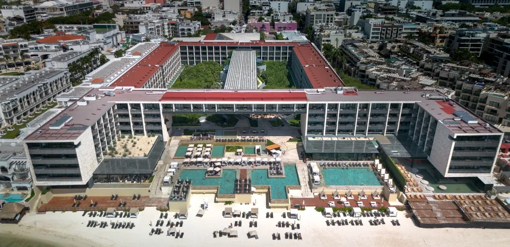 Aerial drone photography Riviera Maya